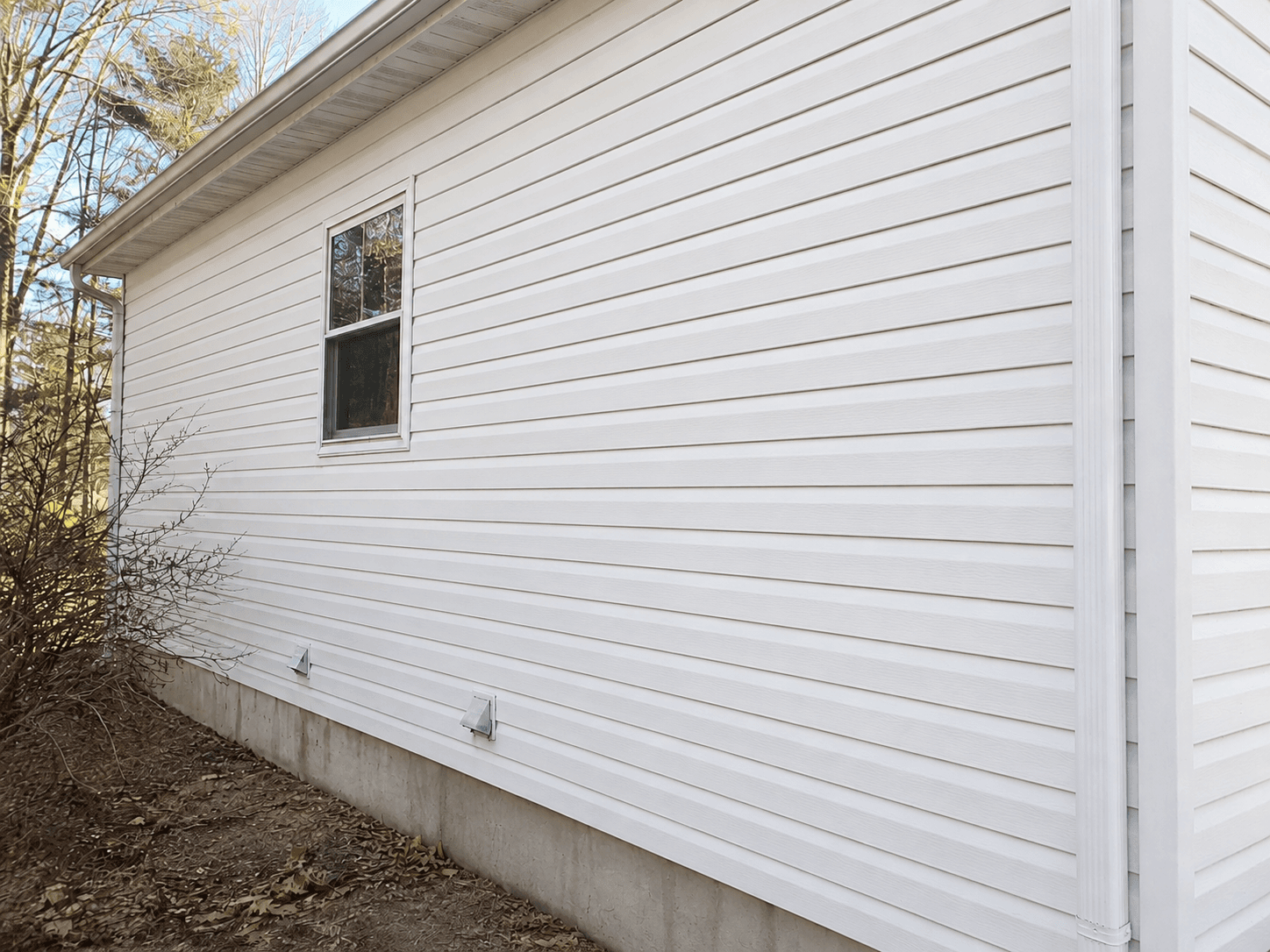 Exterior after soft washing (temporary AI concept image)