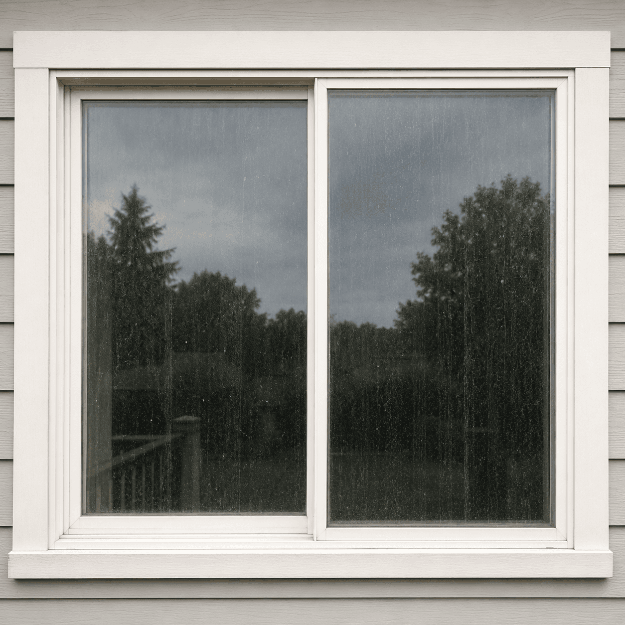 Window before cleaning (temporary AI concept image)